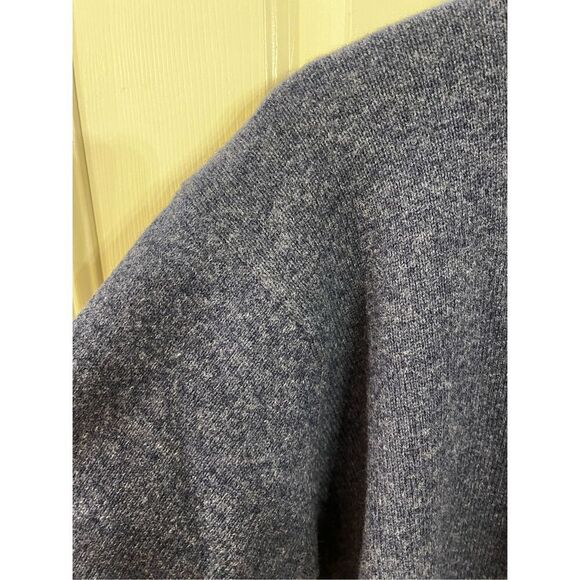 Polo Ralph Lauren Slate Blue 100% Lambswool Collared Polo Sweater sz L EUC - Picture 5 of 7
